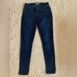 Levi's Women's 711 Skinny Jeans, dark wash, low rise, Size 28